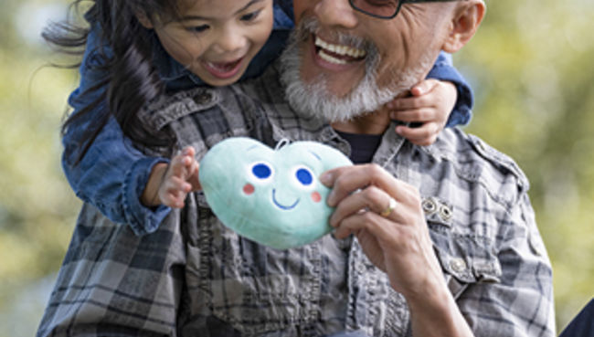 grandfather and granddaughter